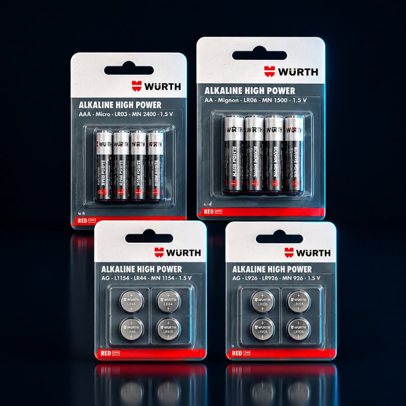 Αλκαλικές μπαταρίες Würth — Κέντρο Μπαταρίας Πειραιά